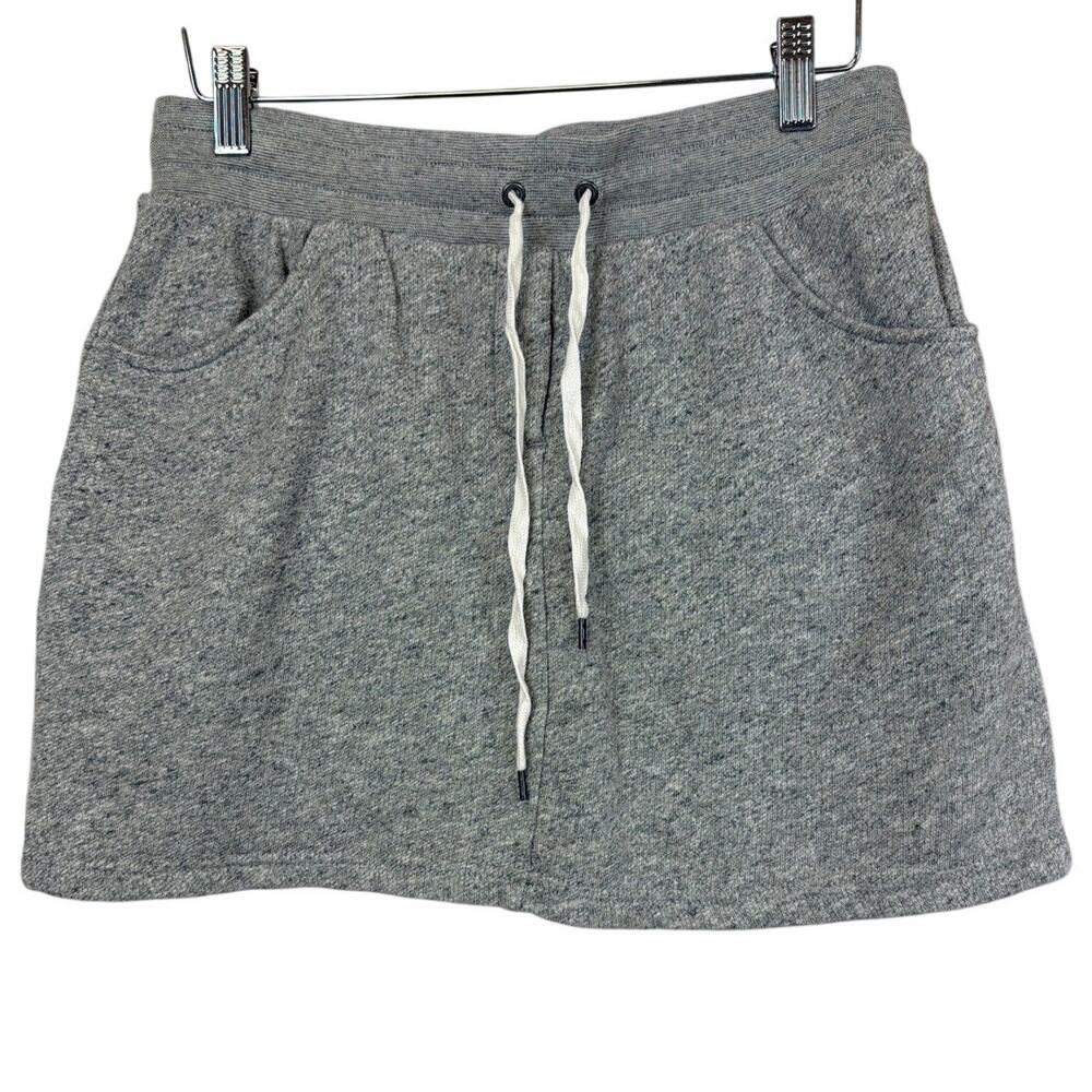 J. Crew Heather Gray Fleece Mini Skirt XS